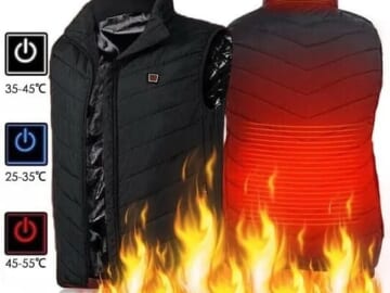 Graphene Unisex USB Heated Vest for $12 + $10 shipping