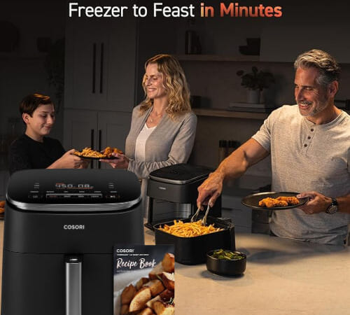 Amazon Black Friday! COSORI Air Fryer TurboBlaze, 6-Quart $99.98 Shipped Free (Reg. $120)- with 9 Functions, 5 Speeds, and Recipe Book