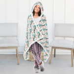 Macy’s Black Friday! Holiday Printed Hooded Throw with Hand Pockets $14 (Reg. $40) – Great for gifting