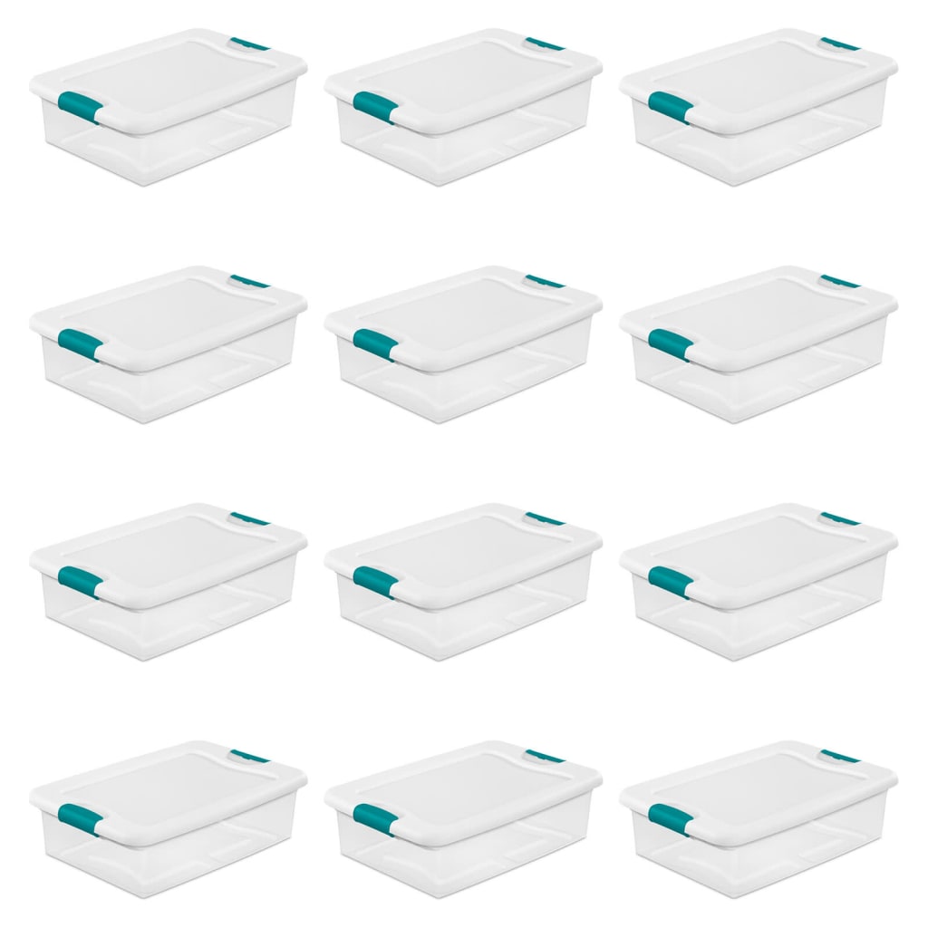 Sterilite 32 Qt Storage Box Container 12-Pack for $90 + free shipping