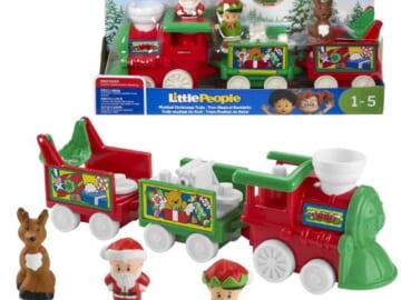Amazon Black Friday! Fisher-Price Little People Toddler Toy Musical Christmas Train $21.49 (Reg. $29) – with Santa Elf & Reindeer Figures