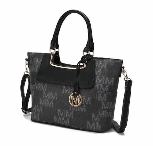 MKF Collection Dia Satchel in Black