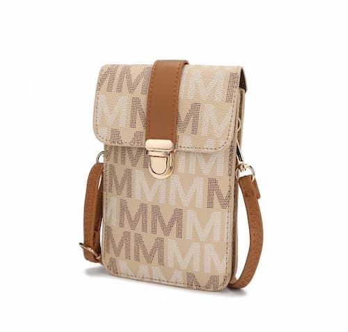 MKF Lulu XL M Signature Vegan Leather Women's Phone Wallet Crossbody Handbag