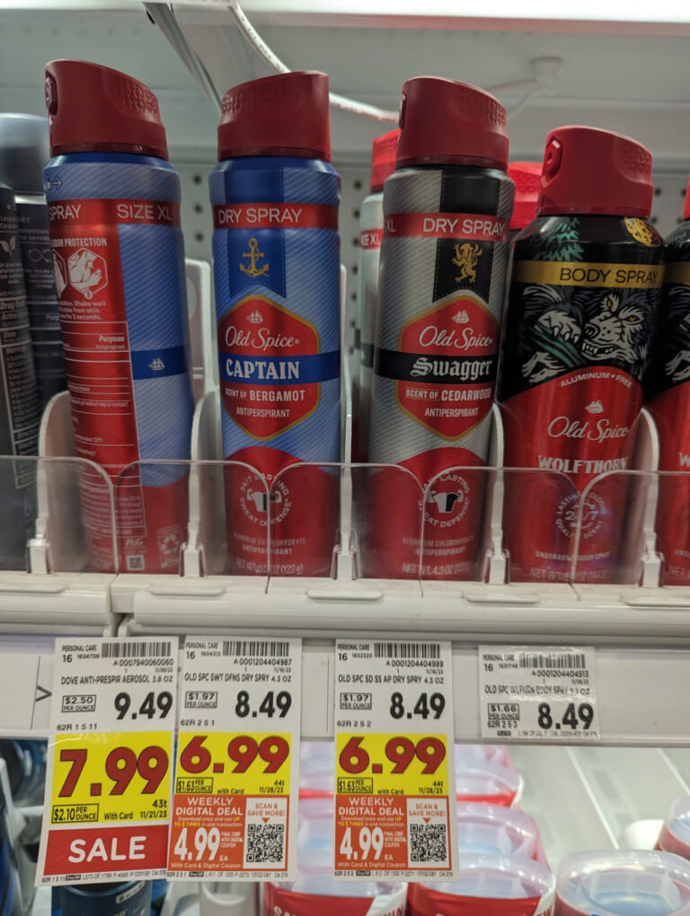 Old Spice Dry Spray Just $1.99 At Kroger (Regular Price $8.49)