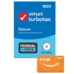 Amazon Cyber Monday! TurboTax Deluxe + State 2023 + $10 Amazon Gift Card (PC/Mac Disc) $46 Shipped Free (Reg. $80)