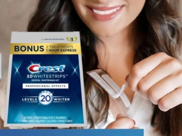Amazon Cyber Monday! Crest 3D Whitestrips Teeth Whitening Strip Kit, 44-Strips as low as $28.49 Shipped Free (Reg. $45.99) – 65¢/Strip + More