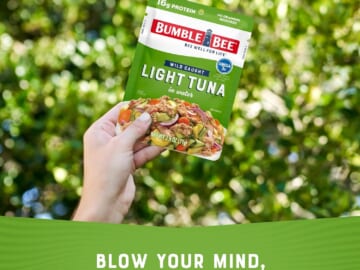 Amazon Cyber Monday! Bumble Bee Premium Light Tuna Pouch in Water, 12-Count as low as $10.03 Shipped Free (Reg. $14)- $0.84/2.5-Oz Pouch + 12 5-Oz Cans Tuna in Olive Oil $15.33