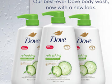 Amazon Cyber Monday! Dove Body Wash with Pump Refreshing Cucumber and Green Tea, 3-Count as low as $19.70 Shipped Free (Reg. $29.97) – $6.57 Each