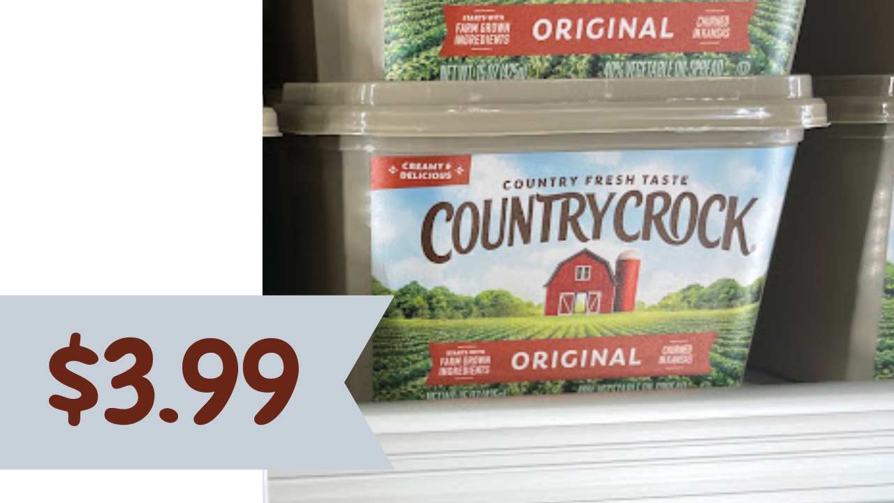 Get 45 oz. Country Crock Spread for $3.99