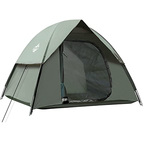 2-3person Camping Tent, 4-5people Tents for Camping with Shelter, Family Dome Tent with Removable Rainfly, Lightweight Tent for Camping, Traveling, Hiking, Outdoor (2-3person Set up)