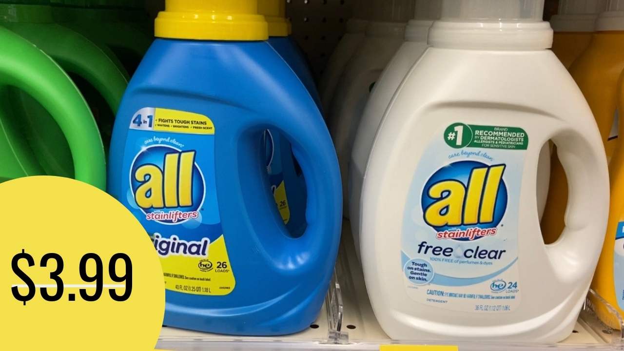 $3.99 all Detergent, No Coupons Needed!