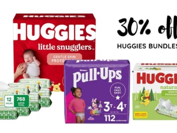 30% off Huggies Diapers & Wipes Bundles