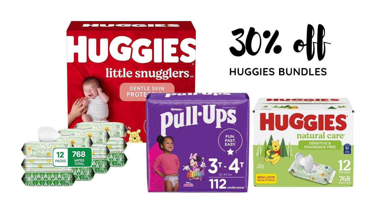 30% off Huggies Diapers & Wipes Bundles