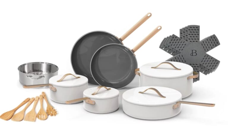 Beautiful 20pc Ceramic Non-Stick Cookware Set