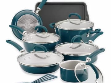 Rachael Ray Create Delicious 13-pc. Aluminum Nonstick Cookware Set