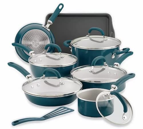 Rachael Ray Create Delicious 13-pc. Aluminum Nonstick Cookware Set only $63.99 shipped + $15 Kohl’s Cash!