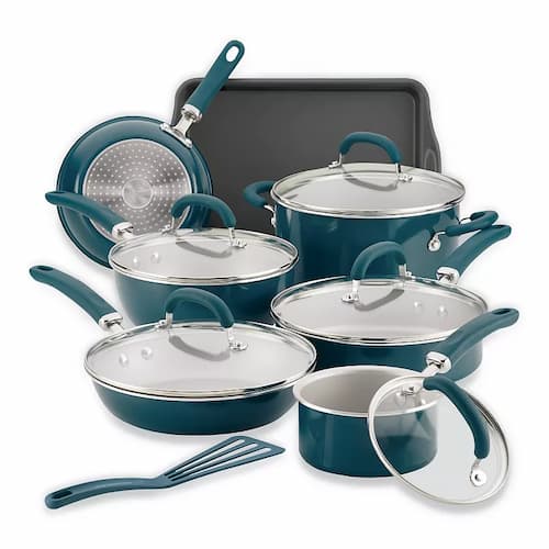 Rachael Ray Create Delicious 13-pc. Aluminum Nonstick Cookware Set