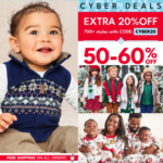 Carter’s 2-Day Cyber Deal! 50-60% Off Sitewide + Extra 20% Off with code CYBER20