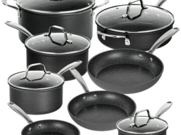 Granite Stone Pro Hard Anodized 13-Piece Premium Cookware Set for $90 + free shipping