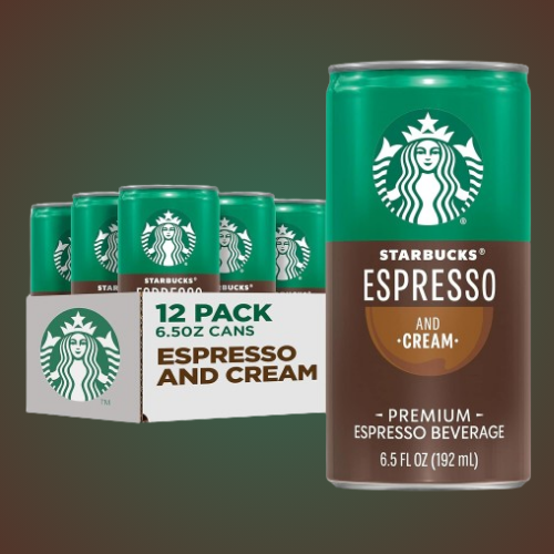 Starbucks 12-Pack Espresso & Cream Ready to Drink Coffee as low as $12.57 Shipped Free (Reg. $23) – $1.05/6.5 Oz Can