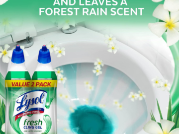 Lysol 2-Pack Toilet Bowl Cleaner Gel as low as $3.98 when you buy 4 (Reg. $5.62) + Free Shipping – $1.99/24 Oz Bottle