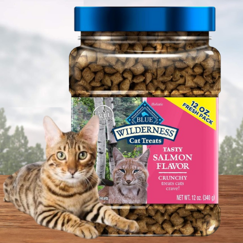 Blue Buffalo Wilderness 12-Oz Crunchy Cat Treats, Salmon $4.94 After Coupon (Reg. $15)
