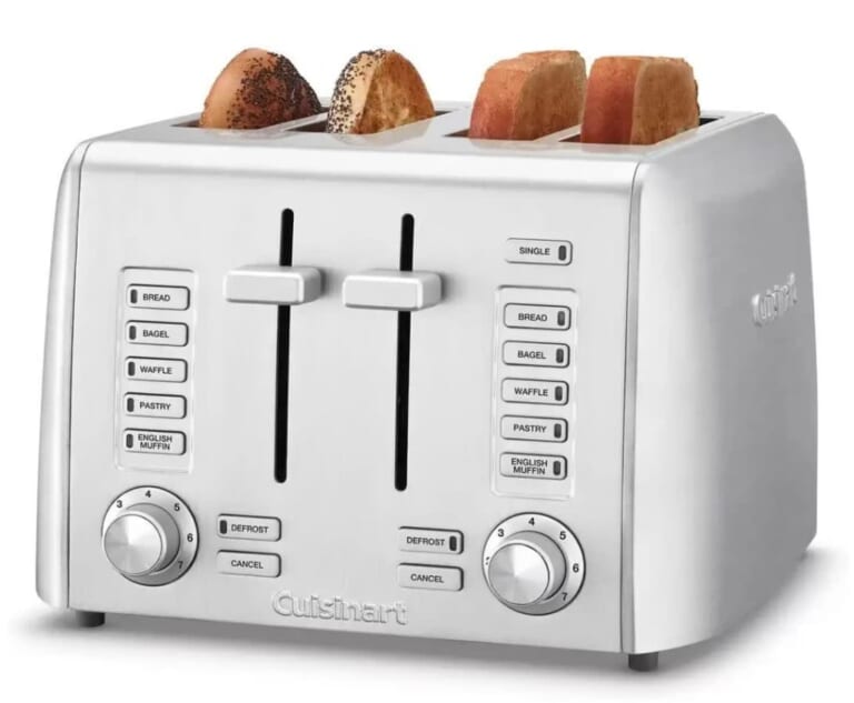 Certified Refurbished Cuisinart 4-Slice Metal Toaster for $30 + free shipping