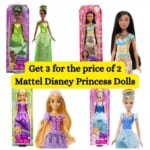 Mattel Disney Princess Dolls $4/Doll when you buy 3 (Reg. $11+)