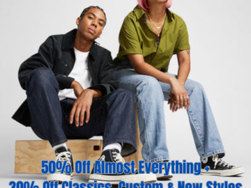 Converse Cyber Deal: Additional 50% Off Almost Everything + 30% Off Classics, Custom & New Styles