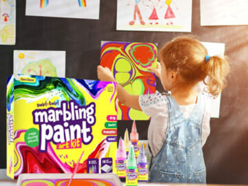 Kids’ Marbling Paint 23-Piece Art Kit $12 (Reg. $30)