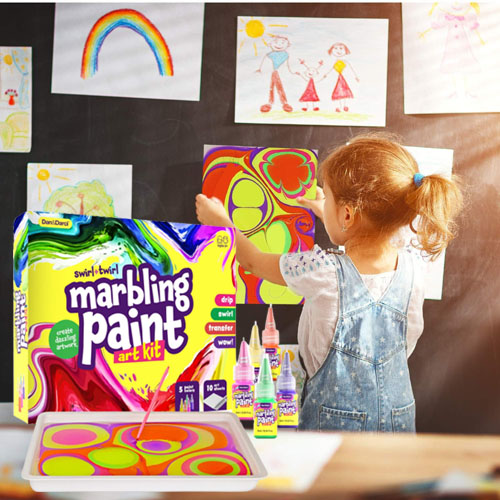 Kids’ Marbling Paint 23-Piece Art Kit $12 (Reg. $30)