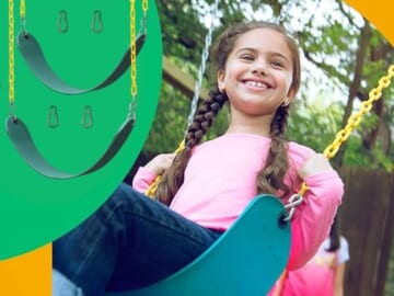 Amazon Cyber Monday! Swing Seat Replacement Kits with Heavy Duty Chains $18.99 (Reg. $80) – $9.50 Each, Blue or Green