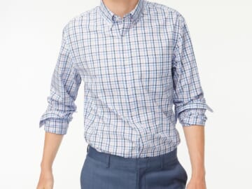 J. Crew Factory Men's Slim Untucked Casual Shirt for $11 + free shipping