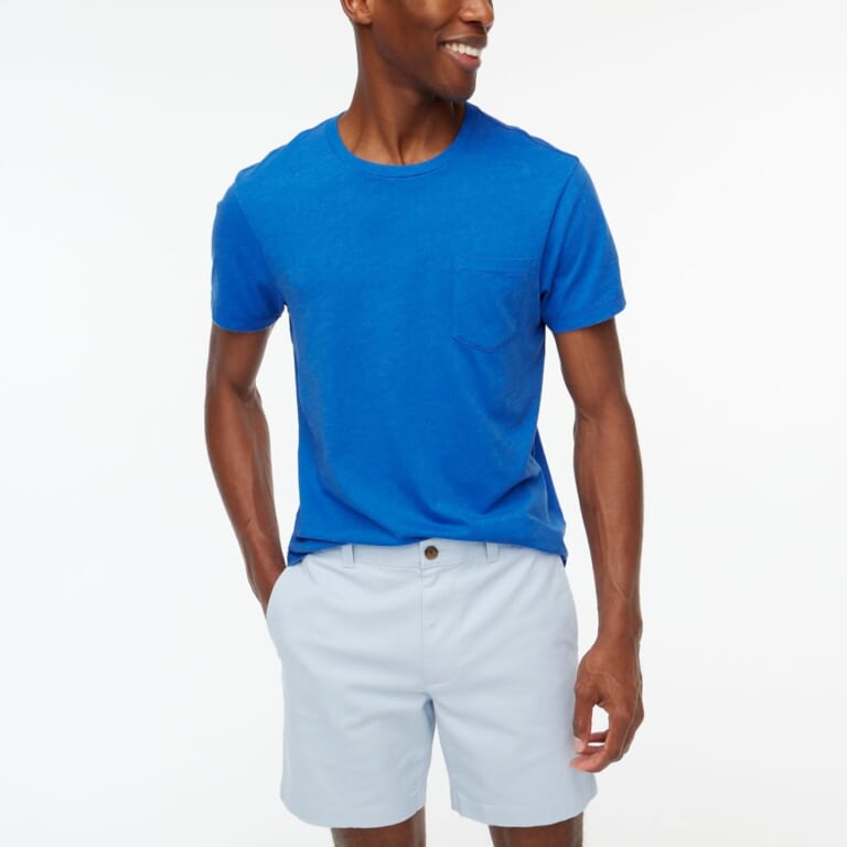 J. Crew Factory Men's Heathered Washed Hersey Pocket T-Shirt for $5 + free shipping