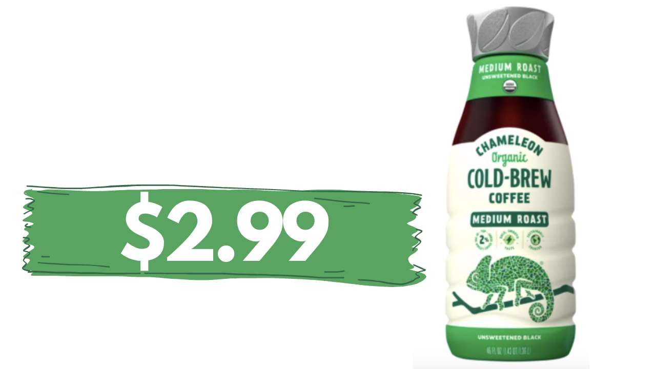 $2.99 Chameleon Organic Cold Brew Coffee (reg. $9.99)