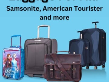 Luggage from Samsonite, American Tourister and more Price starts at $15.99 to $199.99 + Free Shipping if you have Amazon Prime