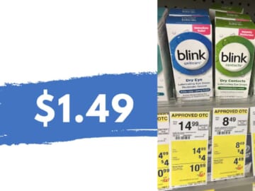 $1.49 Blink Contacts Drops (reg. $8.49) at Walgreens