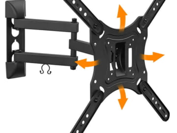 Mount-It! Full Motion TV Wall Mount for $16 + free shipping w/ $35
