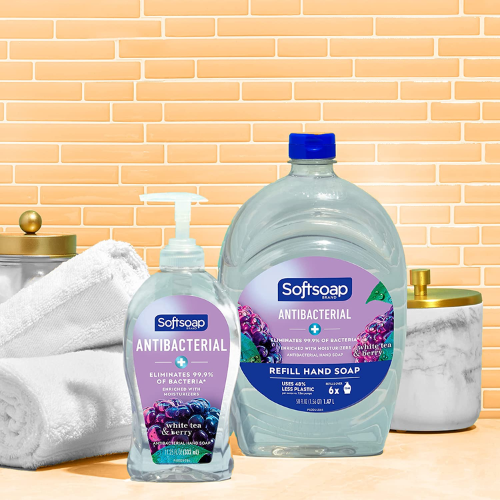 Softsoap White Tea & Berry Antibacterial Liquid Hand Soap Refill, 50 Oz as low as $4.07 when you buy 4 (Reg. $8.29) + Free Shipping