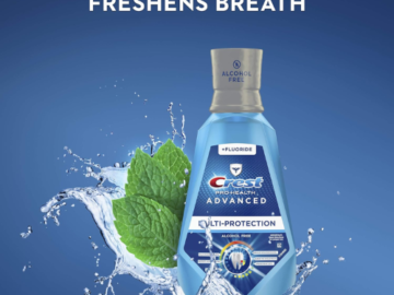 Crest 4-Pack Pro Health Advanced Multi-Protection Mouthwash as low as $13.60 Shipped Free (Reg. $24) – $3.40/16.9 Oz Bottle