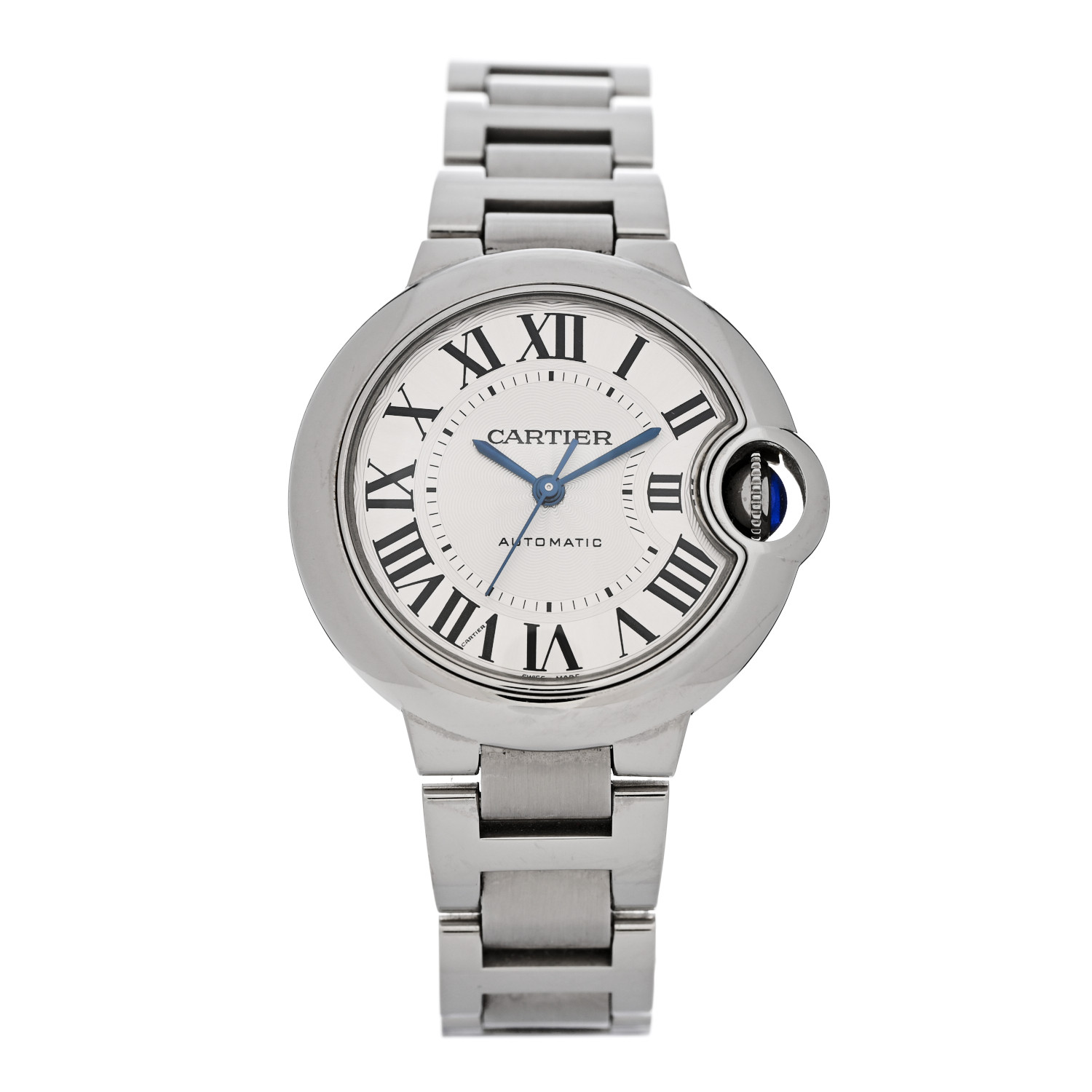 CARTIER Stainless Steel 33mm Ballon Bleu De Cartier Automatic Watch image of CARTIER Stainless Steel 33mm Ballon Bleu De Cartier Automatic Watch by FASHIONPHILE
