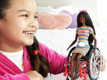Barbie Fashionistas Doll w/ Wheelchair & Ramp $12 (Reg. $16)