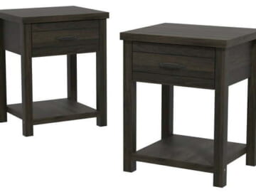 Hillsdale Lancaster Farmhouse Nightstand for $88 for 2 + free shipping