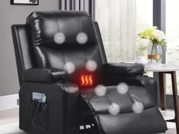 Comhoma Recliner Chair w/ Heat & Massage for $230 + free shipping