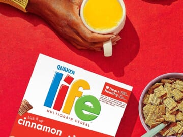 Life Breakfast Cereal, Cinnamon, 3-Pack as low as $9.58 when you buy 4 (Reg. $11.37) + Free Shipping – $3.19/ 13-Oz Box
