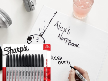 Sharpie 12-Count Fine Point Black Permanent Markers as low as $7.10 Shipped Free (Reg. $10) – 6¢/Pen