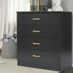 Bring elegance and organization to your living space with this 4-Drawer Small Dresser for just $82.99 Shipped Free (Reg. $199.99)