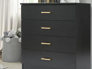Bring elegance and organization to your living space with this 4-Drawer Small Dresser for just $82.99 Shipped Free (Reg. $199.99)