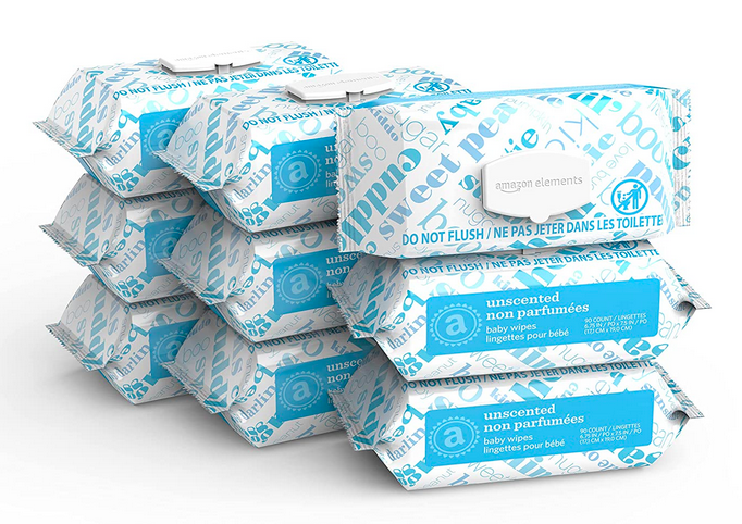 Amazon Elements Baby Wipes (810 count) only $17.19 shipped!