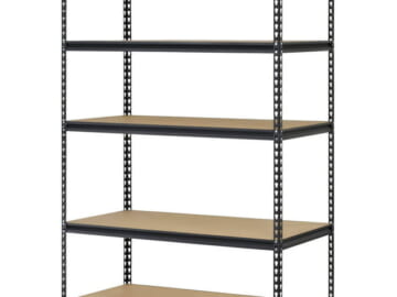 Muscle Rack 72"x48" 5-Shelf Steel Shelf Unit for $65 + free shipping